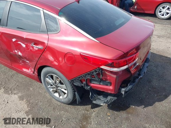2017 Kia Optima LX 1.6T with VIN 5XXGT4L19HG126532, listed as a IAAI auction lot 41899304 with 130,739 mi miles. Bid and sale history available at carsss.com. Image 6.