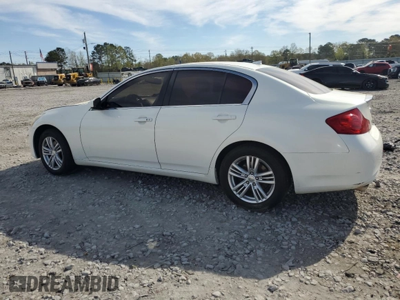 2012 Infiniti G25 x z VIN JN1DV6AR8CM861526, wystawiony jako Copart lot #50484625 z przebiegiem Nie podano mil oraz Szkoda całkowita • Salvage title. Historia ofert i sprzedaży dostępna na DreamBid. Obrazek 2.