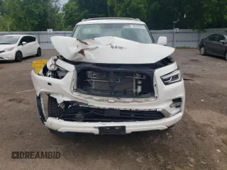 2018 Infiniti QX80 with VIN JN8AZ2NE7J9194411, listed as a Copart auction lot 58327864 with 0 mi miles and Salvage Title. Bid and sale history available at carsss.com. Image 5.