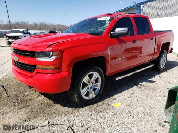 2018 Chevrolet Silverado 1500 Custom with VIN 3GCUKPEC5JG545132, listed as a Copart auction lot 47391655 with 60,290 mi miles and Non Repairable. Bid and sale history available at carsss.com. Image 1.