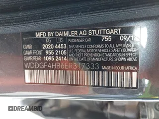 2014 Mercedes-Benz C C 250 Sport with VIN WDDGF4HB6ER317333, listed as a IAAI auction lot 42127437 with 128,010 mi miles. Bid and sale history available at carsss.com. Image 9.