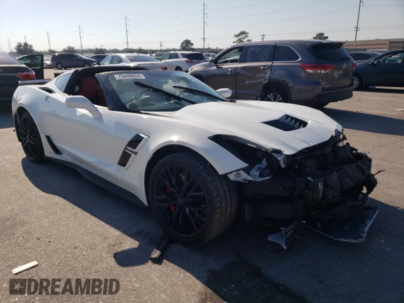 2019 Chevrolet Corvette Grand Sport 1LT with VIN 1G1YW2D74K5113002, listed as a Copart auction lot 75448024 with Not provided miles and Salvage title. Bid and sale history available at DreamBid. Image 4.