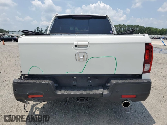 2023 Honda Ridgeline RTL-E with VIN 5FPYK3F7XPB027874, listed as a Copart auction lot 63771315 with 11,945 mi miles and Salvage title. Bid and sale history available at DreamBid. Image 6.