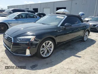 2022 Audi A5 Cabriolet Premium Plus with VIN WAUWAGF51NN005623, listed as a Copart auction lot 61552925 with 19,633 mi miles and Salvage title. Bid and sale history available at DreamBid. Image 1.