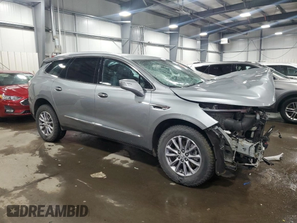 2023 Buick Enclave Premium with VIN 5GAEVBKW1PJ114003, listed as a Copart auction lot 87012714 with Not Provided miles and Salvage Title. Bid and sale history available at DreamBid. Image 4.