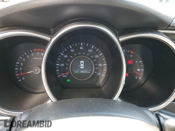 2014 Kia Optima LX with VIN 5XXGM4A75EG266643, listed as a Copart auction lot 52517575 with 109,282 mi miles and Salvage Title. Bid and sale history available at carsss.com. Image 9.