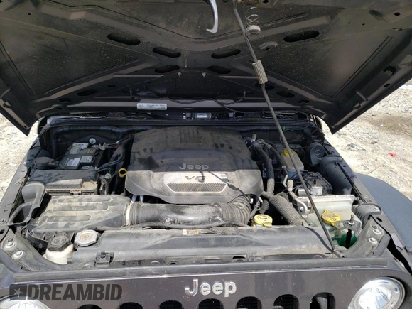2018 Jeep Wrangler JK Unlimited Sport S with VIN 1C4BJWDG4JL863268, listed as a Copart auction lot 54135124 with 109,417 mi miles and Salvage Title. Bid and sale history available at carsss.com. Image 12.