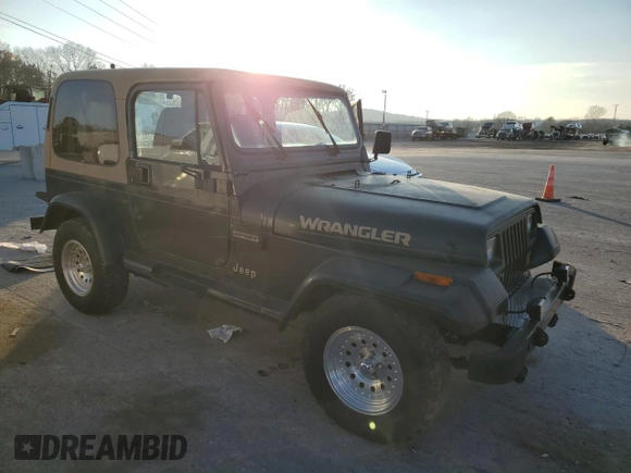 1995 Jeep Wrangler Sahara with VIN 1J4FY49S4SP268925, listed as a Copart auction lot 83487654 with 158,364 mi miles and Clean Title. Bid and sale history available at carsss.com. Image 4.