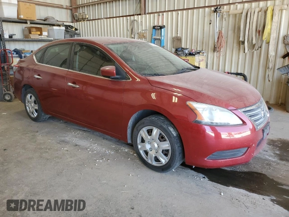 2014 Nissan Sentra S with VIN 3N1AB7AP1EY229225, listed as a Copart auction lot 51585595 with 193,577 mi miles and Salvage Title. Bid and sale history available at DreamBid. Image 4.
