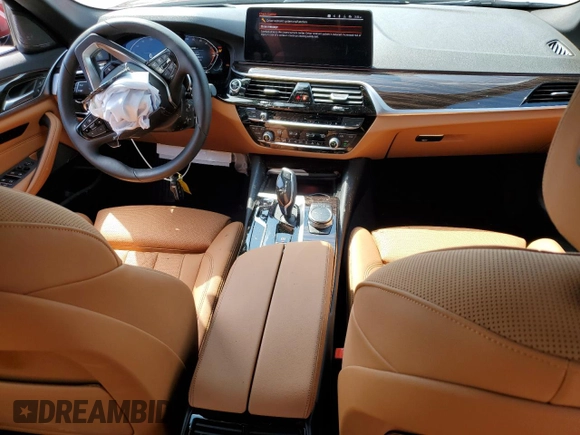 2023 BMW 5 Series 540i xDrive with VIN WBA73BJ08PCL79738, listed as a Copart auction lot 65047344 with 16,280 mi miles and Non Repairable. Bid and sale history available at carsss.com. Image 8.