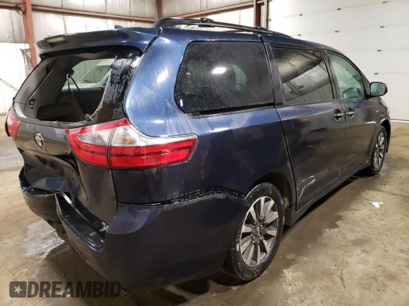 2018 Toyota Sienna XLE с VIN 5TDDZ3DC4JS208054, выставлен на аукционе Copart как лот 54902485 с пробегом 110 296 миль миль и Списание • Salvage title. История ставок и продаж доступна на DreamBid. Изображение 3.