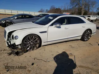 2023 Bentley Flying Spur W12 with VIN SCBBB6ZG8PC010034, listed as a Copart auction lot 46667145 with 21,437 mi miles and Salvage Title. Bid and sale history available at DreamBid. Image 1.