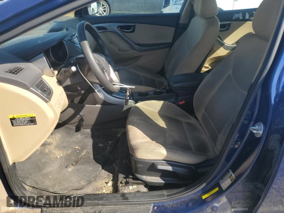 2013 Hyundai Elantra Limited with VIN KMHDH4AE7DU501778, listed as a Copart auction lot 52764415 with 109,971 mi miles and Salvage Title. Bid and sale history available at DreamBid. Image 7.