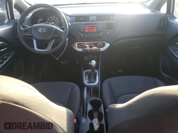 2015 Kia Rio LX with VIN KNADM4A30F6484857, listed as a Copart auction lot 46758725 with 131,930 mi miles and Salvage Title. Bid and sale history available at carsss.com. Image 8.