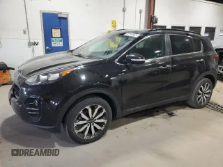2018 Kia Sportage EX with VIN KNDPNCAC5J7425152, listed as a Copart auction lot 52744565 with 162,575 mi miles and Salvage Title. Bid and sale history available at carsss.com. Image 1.