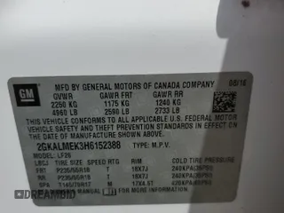 2017 GMC Terrain SLE with VIN 2GKALMEK3H6152388, listed as a Copart auction lot 52965985 with 168,779 mi miles and Clean Title. Bid and sale history available at carsss.com. Image 12.