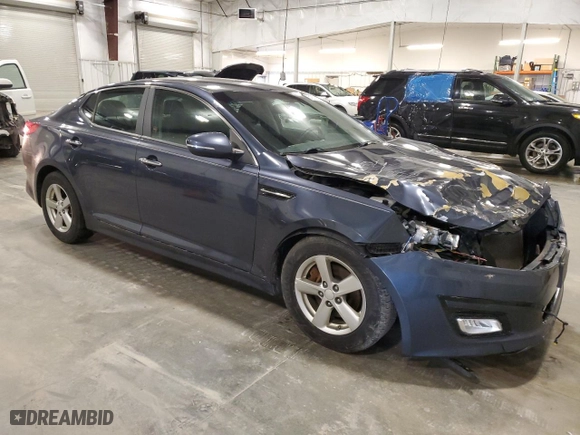 2015 Kia Optima LX with VIN 5XXGM4A7XFG488032, listed as a Copart auction lot 51815725 with 170,140 mi miles and Salvage Title. Bid and sale history available at carsss.com. Image 4.
