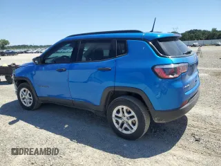 2018 Jeep Compass Sport with VIN 3C4NJDAB7JT373681, listed as a Copart auction lot 58225285 with 95,542 mi miles and Salvage title. Bid and sale history available at DreamBid. Image 2.