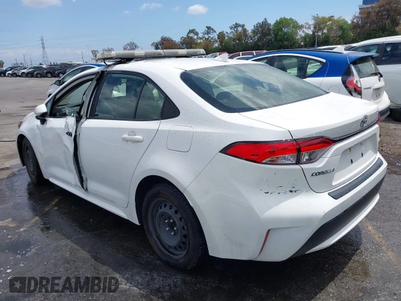 2020 Toyota Corolla LE with VIN JTDEPRAE1LJ109839, listed as a IAAI auction lot 42090736 with 49,895 mi miles. Bid and sale history available at carsss.com. Image 3.