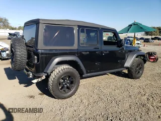 2022 Jeep Wrangler Unlimited Willys with VIN 1C4HJXDN5NW195192, listed as a Copart auction lot 80889294 with 50,847 mi miles and Salvage title. Bid and sale history available at DreamBid. Image 3.