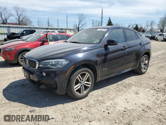 2016 BMW X6 xDrive50i with VIN 5UXKU6C56G0R33806, listed as a Copart auction lot 53855165 with 144,274 mi miles and Clean Title. Bid and sale history available at DreamBid. Image 1.