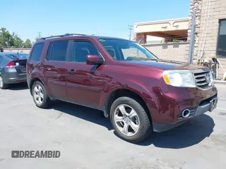 2013 Honda Pilot EX-L z VIN 5FNYF4H56DB081490, wystawiony jako IAAI lot #39927028 z przebiegiem 136 052 mil mil oraz . Historia ofert i sprzedaży dostępna na DreamBid. Obrazek 1.