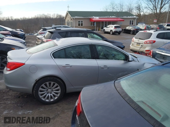 2011 Buick Regal CXL Turbo TO2 with VIN W04GW5EV6B1126921, listed as a IAAI auction lot 41463638 with 107,128 mi miles. Bid and sale history available at carsss.com. Image 12.