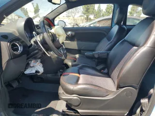 2015 FIAT 500e with VIN 3C3CFFGEXFT732572, listed as a Copart auction lot 56031635 with 65,073 mi miles and Clean title. Bid and sale history available at DreamBid. Image 7.