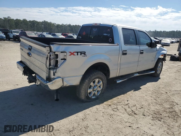 2014 Ford F-150 XL with VIN 1FTFW1ET8EFB21817, listed as a Copart auction lot 45047535 with 291,267 mi miles and Salvage Title. Bid and sale history available at carsss.com. Image 3.