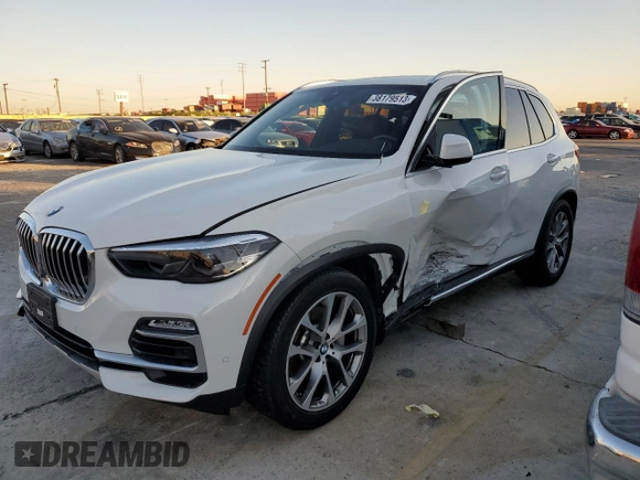 2020 BMW X5 sDrive40i with VIN 5UXCR4C03L9B14243, listed as a Copart auction lot 38179513 with 0 mi miles. Bid and sale history available at carsss.com. Image 1.
