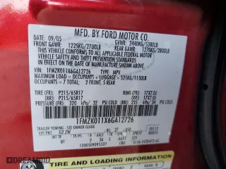 2006 Ford Freestyle SE with VIN 1FMZK011X6GA12726, listed as a Copart auction lot 70867364 with 239,146 mi miles and Clean Title. Bid and sale history available at carsss.com. Image 13.