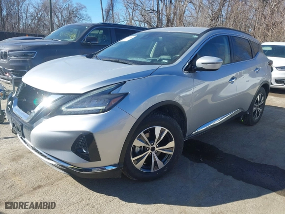 2023 Nissan Murano SV with VIN 5N1AZ2BS9PC126639, listed as a IAAI auction lot 41676580 with 48,864 mi miles. Bid and sale history available at carsss.com. Image 17.