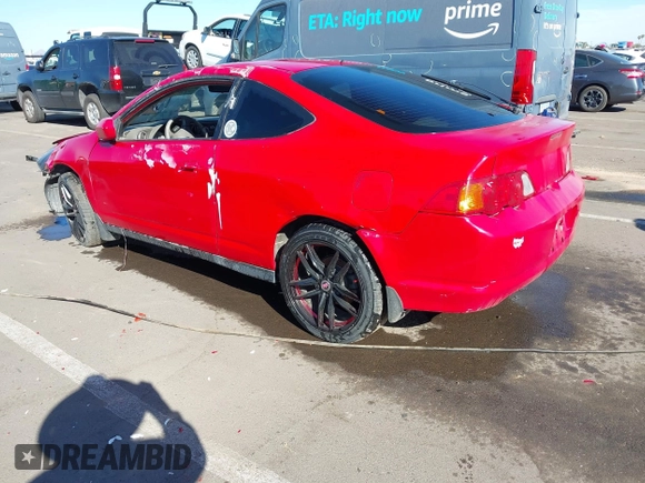2004 Acura RSX with VIN JH4DC54874S009048, listed as a IAAI auction lot 40386772 with 202,707 mi miles. Bid and sale history available at carsss.com. Image 3.