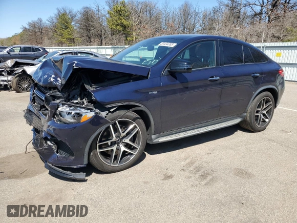 2019 Mercedes-Benz GLE 43 AMG z VIN 4JGED6EBXKA139391, wystawiony jako Copart lot #53404085 z przebiegiem 58 196 mil mil oraz Szkoda całkowita • Salvage title. Historia ofert i sprzedaży dostępna na DreamBid. Obrazek 1.