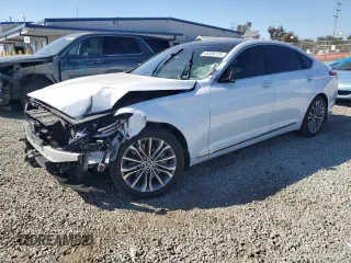 2015 Hyundai Genesis 3.8L with VIN KMHGN4JE2FU079041, listed as a Copart auction lot 46536175 with 109,551 mi miles and Salvage Title. Bid and sale history available at DreamBid. Image 1.