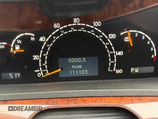 2001 Mercedes-Benz S-Class 6.0L with VIN WDBNG78J61A166847, listed as a Copart auction lot 47702305 with 111,103 mi miles and Salvage Title. Bid and sale history available at carsss.com. Image 8.