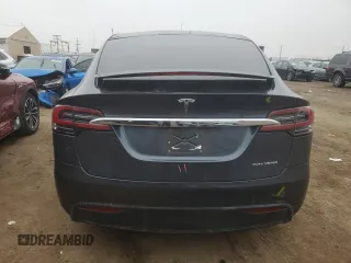 2020 Tesla Model X Long Range with VIN 5YJXCBE21LF246685, listed as a Copart auction lot 43800885 with 42,781 mi miles and Salvage Title. Bid and sale history available at DreamBid. Image 6.