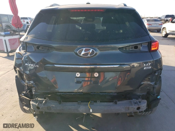 2018 Hyundai Kona Ultimate with VIN KM8K5CA59JU128278, listed as a Copart auction lot 42040795 with 38,497 mi miles and Salvage Title. Bid and sale history available at carsss.com. Image 6.