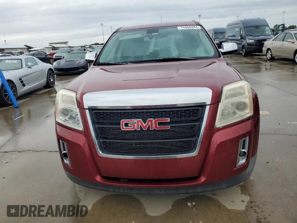 2010 GMC Terrain SLE-1 with VIN 2CTFLCEW4A6357727, listed as a Copart auction lot 74466284 with 0 mi miles and Salvage Title. Bid and sale history available at carsss.com. Image 5.