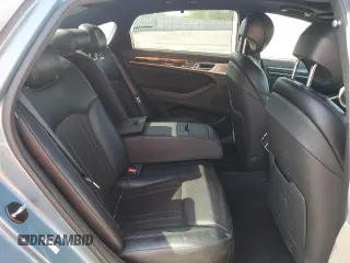2018 Genesis G80 Sport with VIN KMHGN4JB0JU225029, listed as a Copart auction lot 53873475 with 93,213 mi miles and Salvage title. Bid and sale history available at DreamBid. Image 10.
