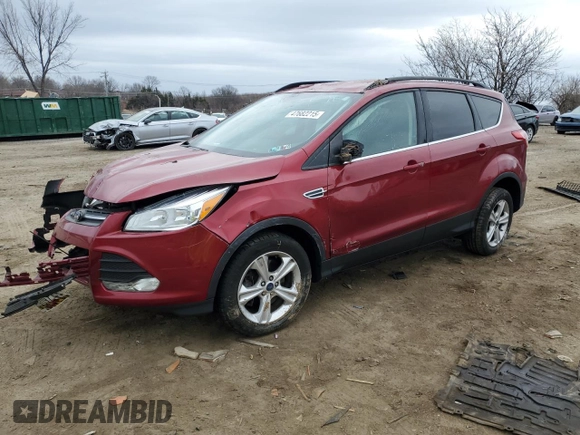 2016 Ford Escape SE with VIN 1FMCU9GX8GUB50543, listed as a Copart auction lot 47682215 with 50,763 mi miles and Salvage Title. Bid and sale history available at carsss.com. Image 1.