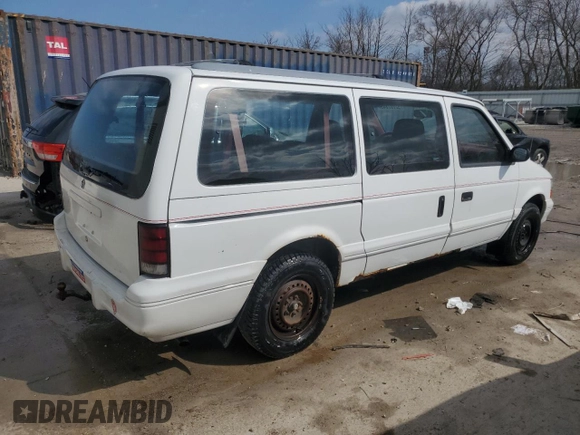 1994 Dodge Caravan Grand SE z VIN 1B4GH44R8RX260655, wystawiony jako Copart lot #52807845 z przebiegiem 149 054 mil mil oraz Nie do naprawy • Non repairable. Historia ofert i sprzedaży dostępna na DreamBid. Obrazek 3.