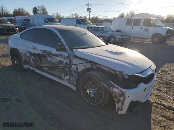 2017 BMW M4 with VIN WBS3R9C37HA014327, listed as a Copart auction lot 78916074 with NaN miles and Salvage Title. Bid and sale history available at carsss.com. Image 4.