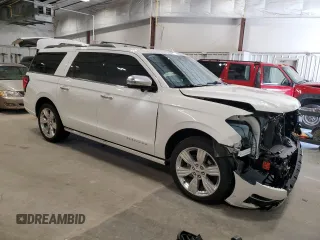 2024 Ford Expedition Max Platinum with VIN 1FMJK1M86REA38624, listed as a Copart auction lot 64295635 with 14,532 mi miles and Salvage title. Bid and sale history available at DreamBid. Image 4.