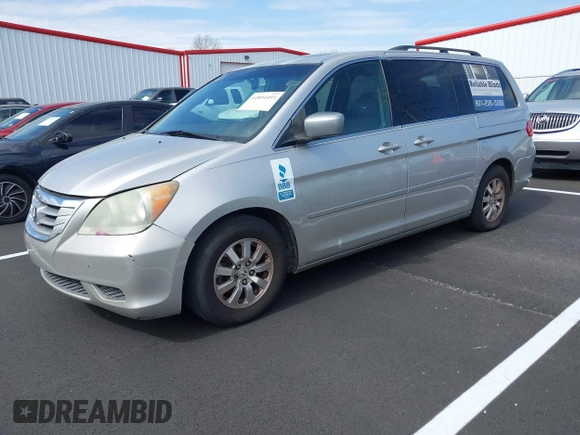 2008 Honda Odyssey EX-L with VIN 5FNRL38718B076647, listed as a IAAI auction lot 41854493 with 168,455 mi miles. Bid and sale history available at carsss.com. Image 2.