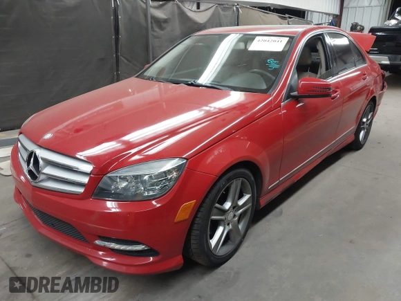 2011 Mercedes-Benz C-Class C 300 Sport with VIN WDDGF5EB1BA460727, listed as a IAAI auction lot 42042041 with 126,507 mi miles. Bid and sale history available at carsss.com. Image 16.