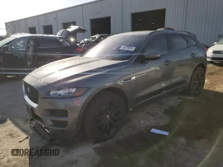 2017 Jaguar F-Pace 35t Premium with VIN SADCJ2BV1HA882806, listed as a Copart auction lot 48879585 with 132,032 mi miles and Salvage Title. Bid and sale history available at DreamBid. Image 1.