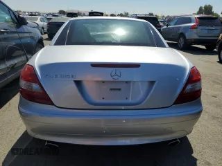 2005 Mercedes-Benz SLK-Class with VIN WDBWK56F25F049314, listed as a Copart auction lot 61573464 with 60,258 mi miles and Salvage Title. Bid and sale history available at carsss.com. Image 6.