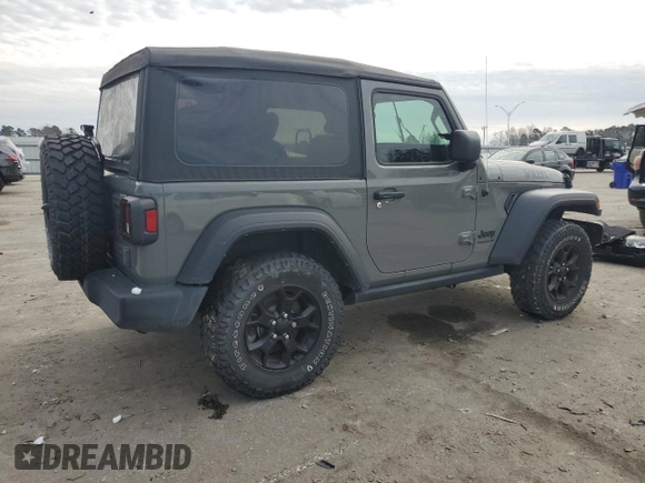 2021 Jeep Wrangler Sport with VIN 1C4GJXAN4MW663492, listed as a Copart auction lot 88965225 with 54,931 mi miles and Salvage title. Bid and sale history available at DreamBid. Image 3.