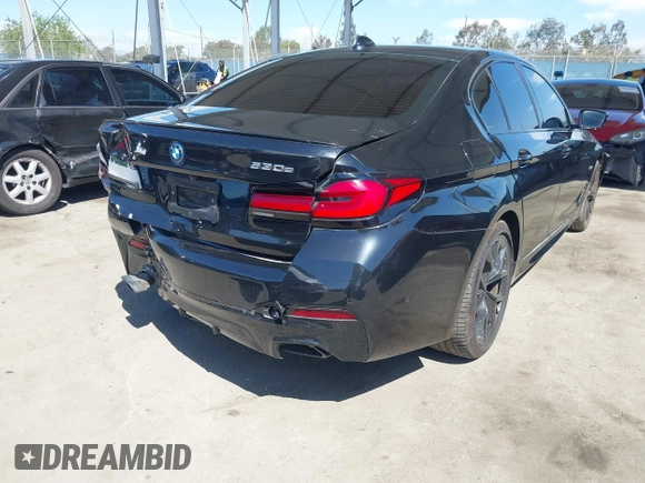 2023 BMW 5 Series 530e with VIN WBA13AG07PCL98367, listed as a IAAI auction lot 42020929 with 69,913 mi miles and . Bid and sale history available at DreamBid. Image 4.